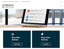 Tablet Screenshot of markvillelincoln.com